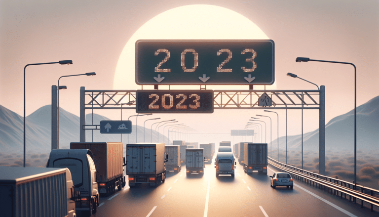 A highway busy with cars and trucks.