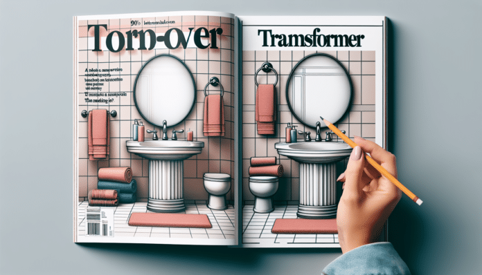 Era baño de los 90 y esta viral reforma sin obras le ha convertido en uno de revista y con mucho estilo