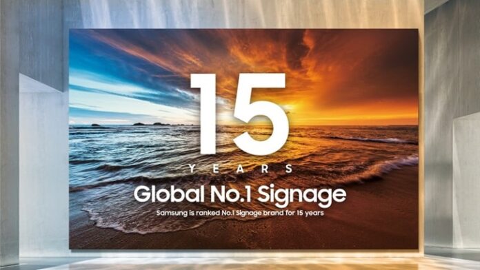 Samsung Electronics Ranks First in Global Digital Signage Market for 15th Consecutive Year – Samsung Global Newsroom