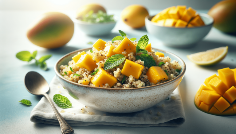 Un Almuerzo Ligero y Refrescante: Ensalada de Quinoa y Mango