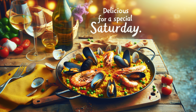 Deliciosa Paella de Mariscos para un Sábado Especial