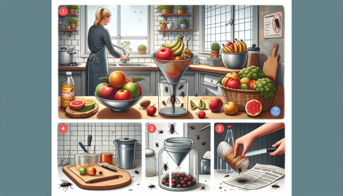 Si las moscas de la fruta proliferan en tu cocina, aquí tienes algunos consejos para deshacerte de ellas