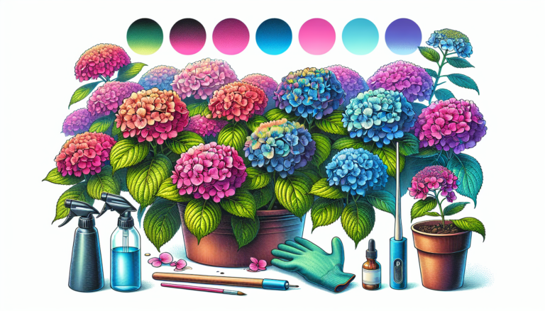 Cómo cambiar el color de las hortensias