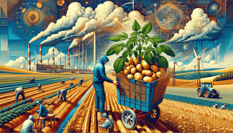 hands holding two potatoes