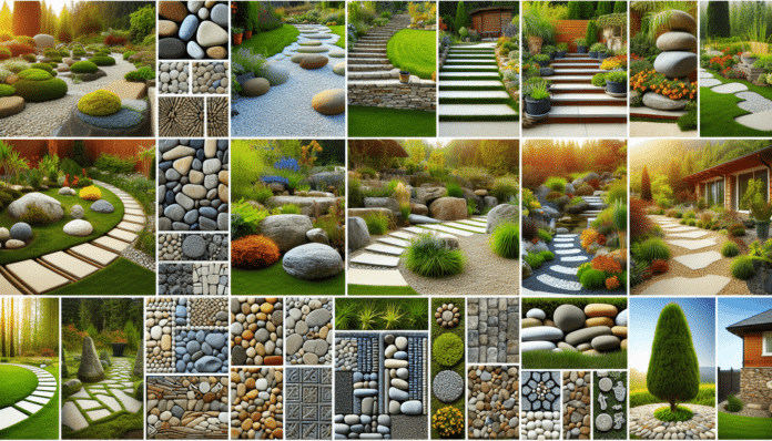9 ideas modernas para decorar tu jardín con piedras