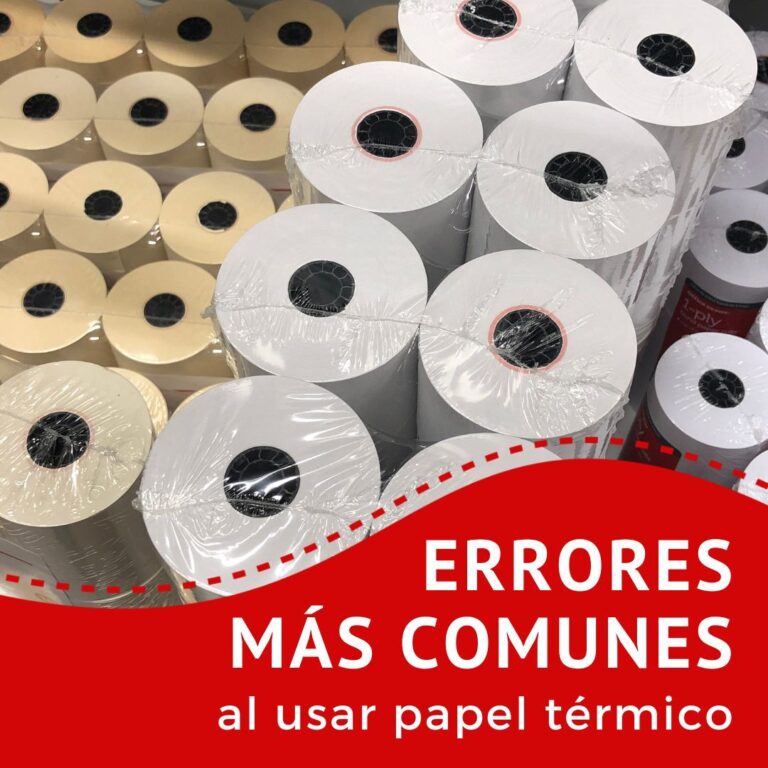 Los errores más comunes al usar papel térmico