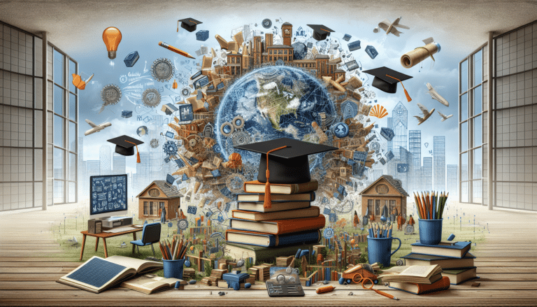 Close-up of a girl taking an exam whilst sat at a school desk.