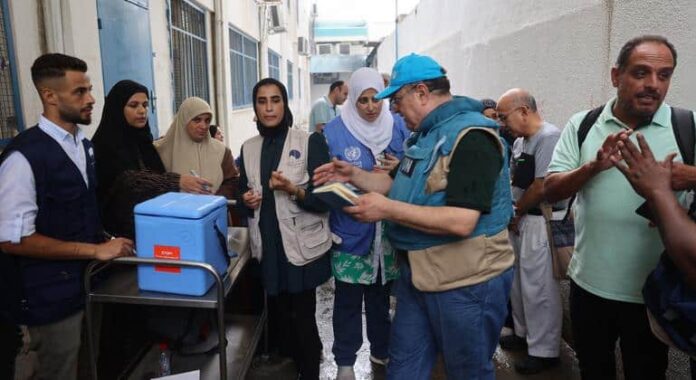 Gaza: 160.000 niños más son vacunados contra la polio en la zona sur