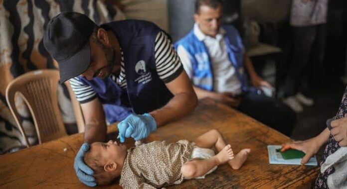 Gaza: Empieza la campaña de vacunación contra la polio
