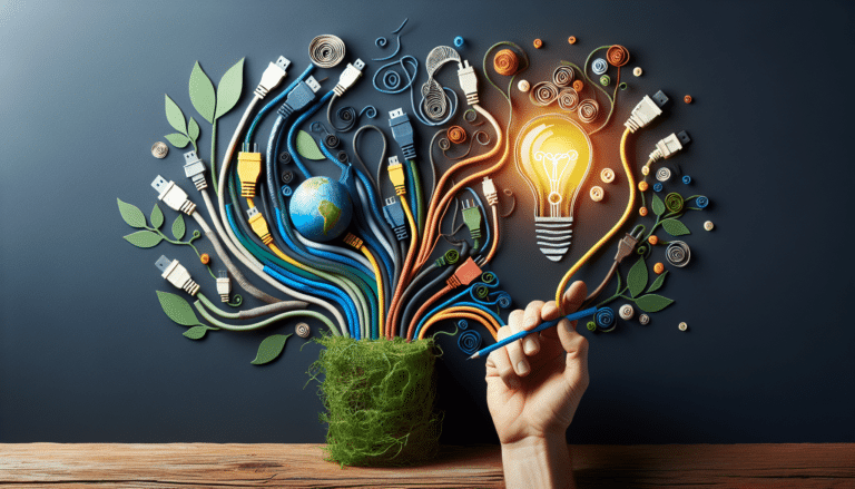 Todos esos cables que tienes guardados en un cajón se pueden reciclar de forma sorprendente con esta idea decorativa