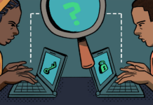 Después de Años de Controversia, el Control de Chats de la UE se Acerca a su Último Obstáculo: Lo Que Debes Saber two people using computers to communicate with a key on one screen and a lock on the other