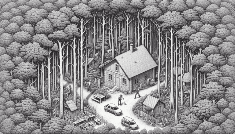 Harto de la rutina, abandonó la ciudad para vivir en una pequeña casa en el bosque. Ahora, calcula que sobrevive con 700 euros al mes