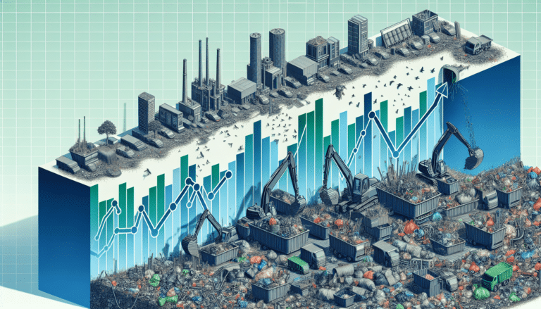 A person recycling waste.