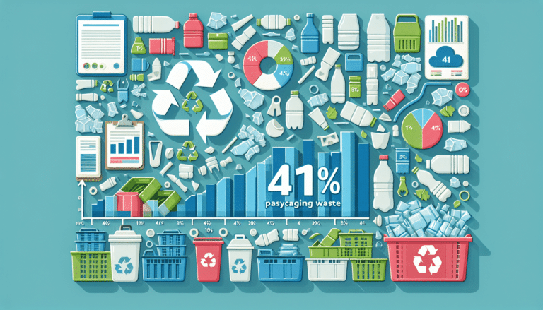 Plastic bottles in the recycling bin.