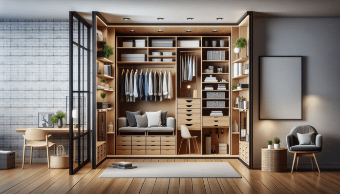 Este apartamento de 79 metros cuadrados con vestidor tiene ingeniosas soluciones de almacenaje aprovechando los rincones más estrechos