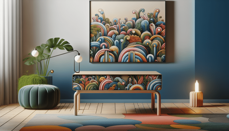 una mesa auxiliar de diseño y llena de color que arrasa entre los interioristas