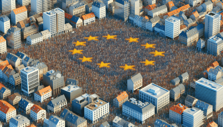 Looking up at skyscrapers.