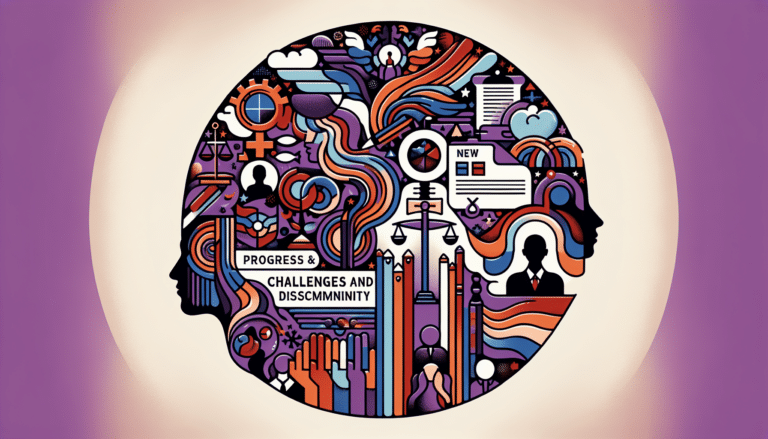 A group of people in a half-circle  listens to man speak to a microphone on a room with hardwood floors.