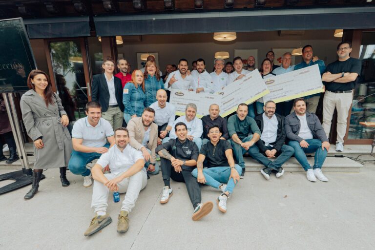 Solomillete, papada ibérica y praliné de bellota verde, receta ganadora del IX Concurso Nacional Abrasador