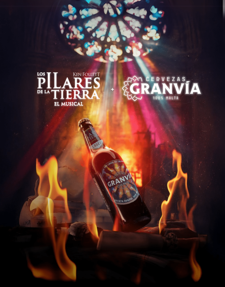 Cervezas Gran Vía se une a 'Pilares de la tierra, el musical' con una edición especial de su botella