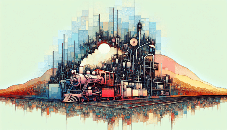 Birds eye view of farms.