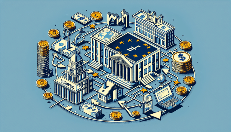 4 people standing and sitting in front of a laptop.