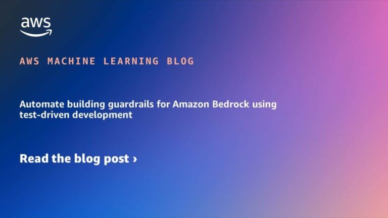 Automate building guardrails for Amazon Bedrock using test-driven development