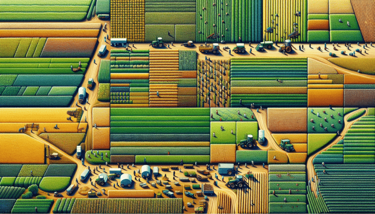 Combine harvesting crops.