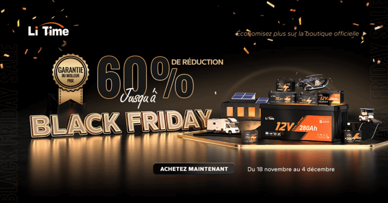 LiTime presenta ofertas Black Friday 2024 en soluciones de almacenamiento de energía LiFePO4