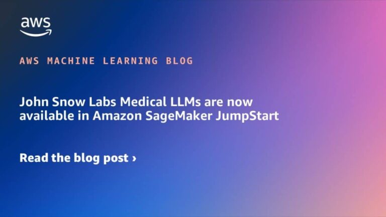 John Snow Labs Medical LLMs are now available in Amazon SageMaker JumpStart