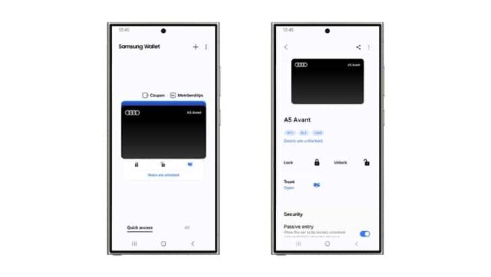 Samsung Wallet Adds Digital Key for Select Audi Vehicles – Samsung Global Newsroom