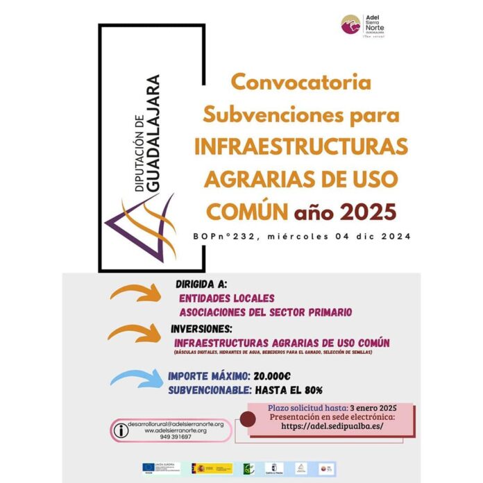 ADEL tramita en la Sierra Norte la convocatoria de subvenciones para infraestructuras agrarias comunes