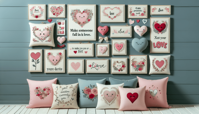 Almohadas y cojines personalizados: ideas románticas para enamorados