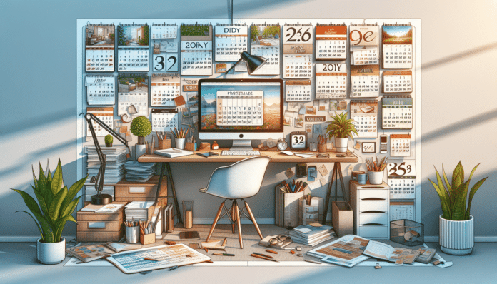 Los Mejores Calendarios Imprimibles para Organizar y Decorar tu Zona de Trabajo