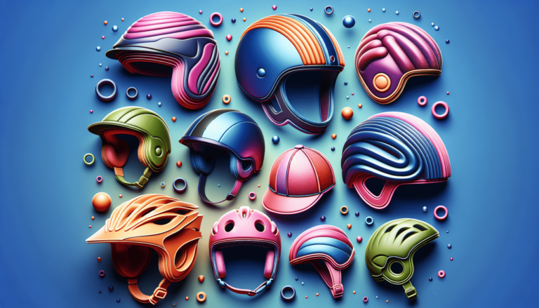 cascos coloridos para niños