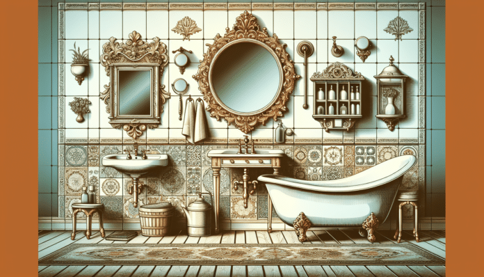 Decoración baño estilo vintage