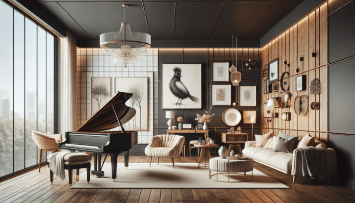 Piano decorado