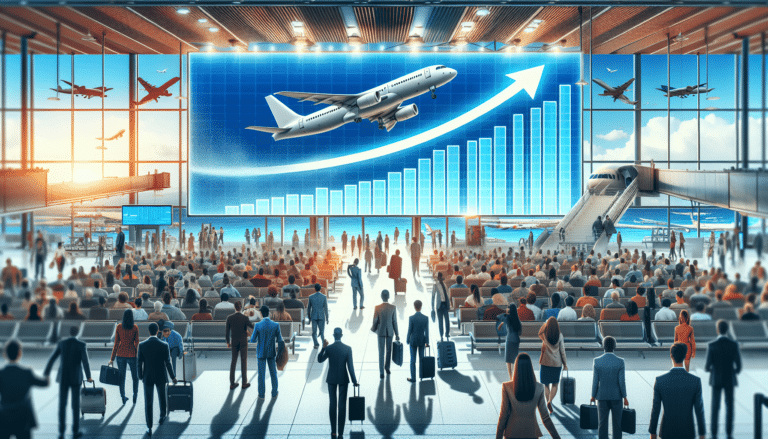 Boy on a plane holding a miniature plane in his hand.