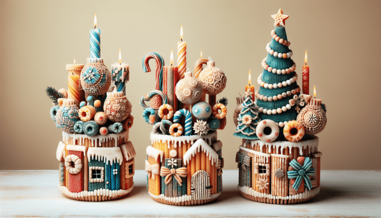 Nunca se me habría ocurrido reciclar la cera de las velas viejas para crear estos originales jarrones (ideales para Navidad)