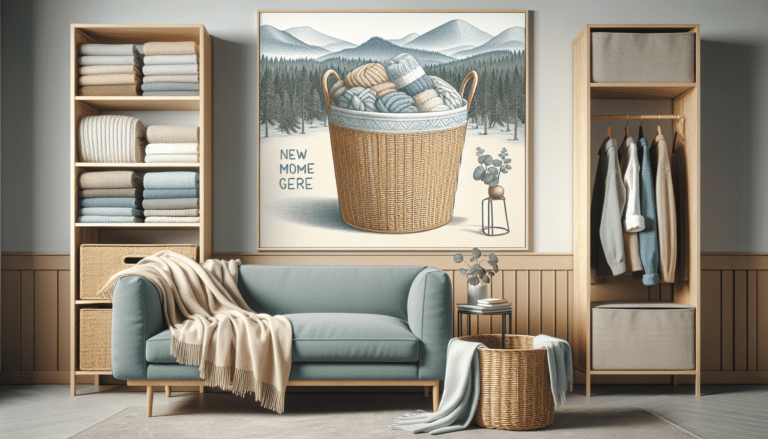 La nueva cesta de Ikea que desde ya es mi aliada para guardar las mantas del sofá tras la película de cada domingo