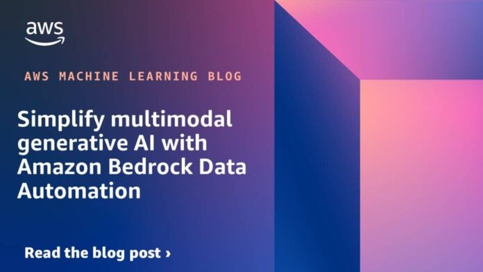 Simplify multimodal generative AI with Amazon Bedrock Data Automation