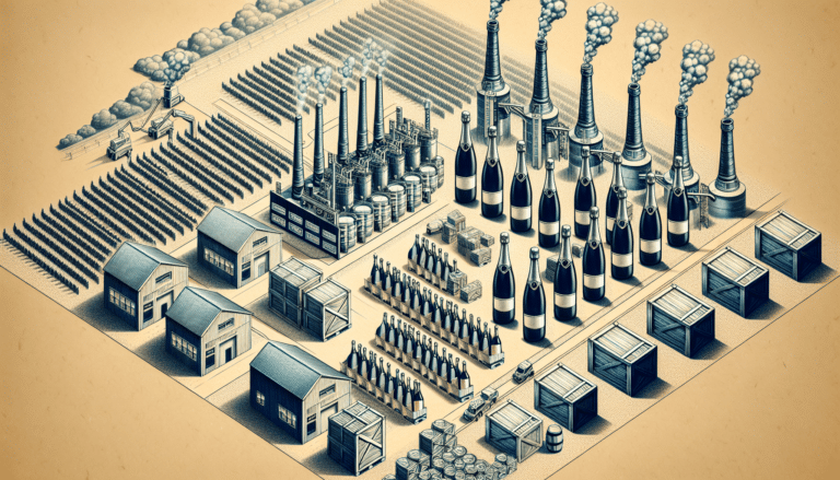 Four hands in a circle holding four glasses of sparkling wine