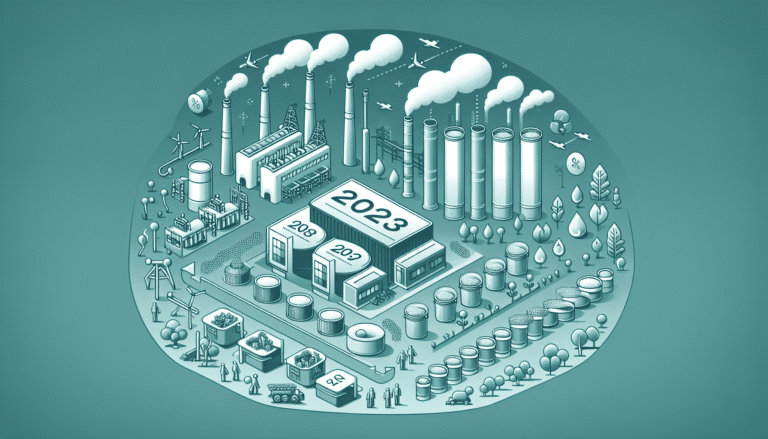 Barrels of chemicals in a warehouse.