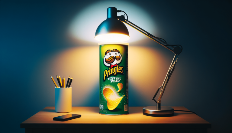 Jamás habría dicho que un bote de Pringle's podía iluminar mi salón mejor que las lámparas de Ikea
