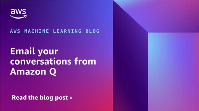 Email your conversations from Amazon Q