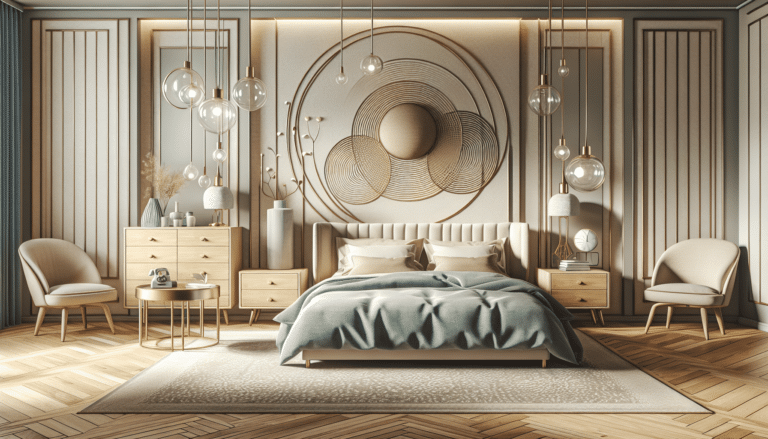 Plantas en el dormitorio de estilo Mid Century