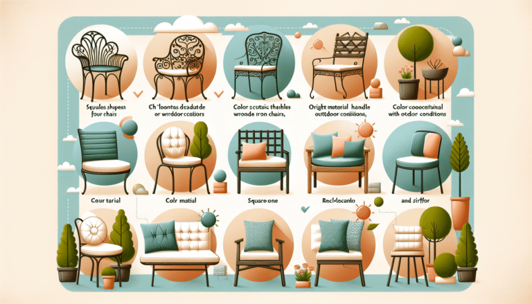 ¿Cómo escoger los cojines para sillas de jardín?