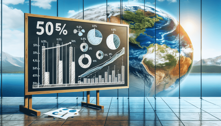 A plant growing next to a cracked, dry soil.