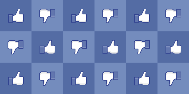 Facebooks thumbs up thumbs down