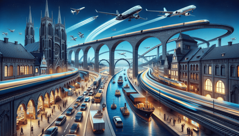 Three people waiting on the station as metro passes by.